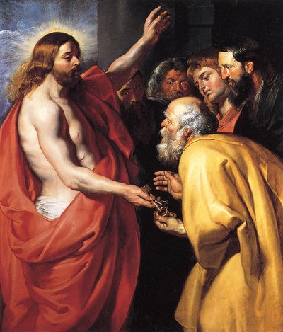 Christus übergibt die Schlüssel an St. Peter von Peter Paul Rubens